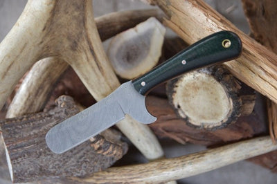 Premium Handcrafted Damascus Steel Bull Cutter Knife - Korvel