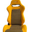 Asientos de Carreras SPDZ1 Canary SR3 - Tela Amarilla/Malla de Kevlar