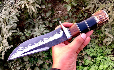 Artisan Crafted 1095 Steel Hunting Knife - Hand Forged Excellence - Korvel