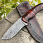 Premium Damascus Steel Skinning Knife with Resin Handle - Korvel