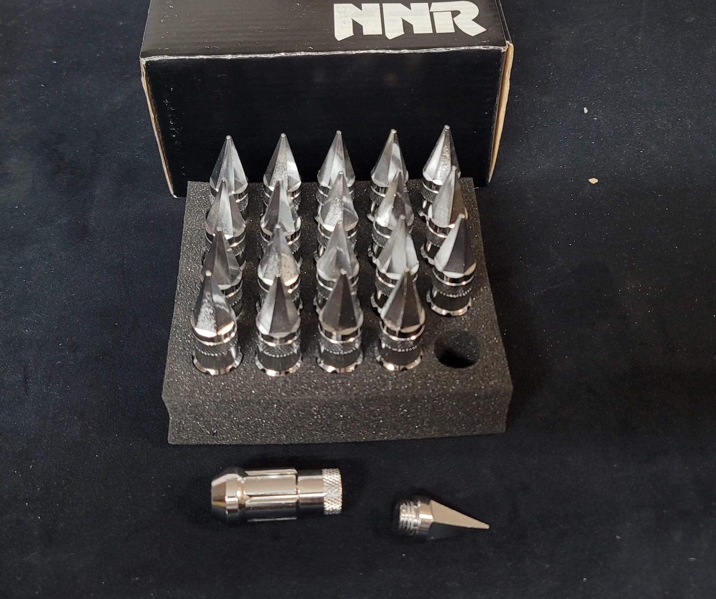NNR Steel Extended Spline Wheel Lug Nuts with Spike - 20pcs