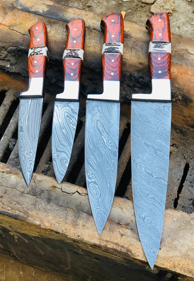 Exquisite Handmade Damascus Steel Knife Collection - Korvel