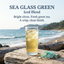 Mélange glacé vert verre de mer