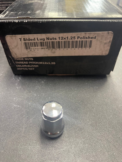 NNR 12x1.25 Seven-Sided Polished Wheel Lugs