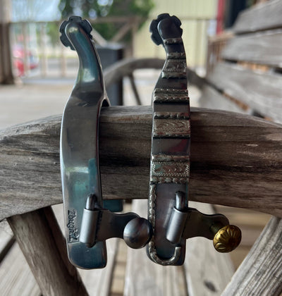 Premium Sweet Iron Spurs with Engraved Silver Accents - Korvel