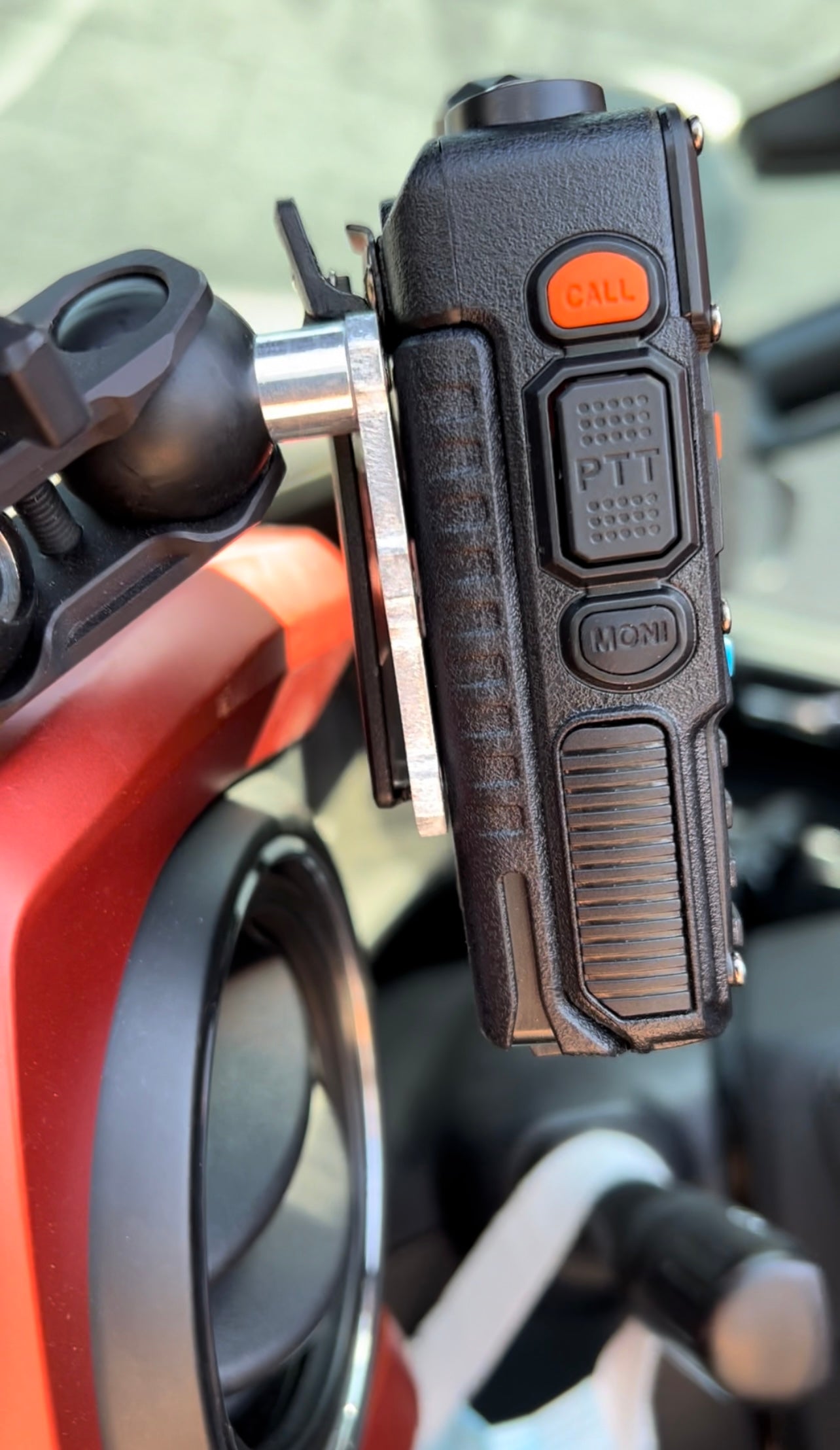Premium Clip Style Radio Mount with 1" Ball Adapter - Korvel