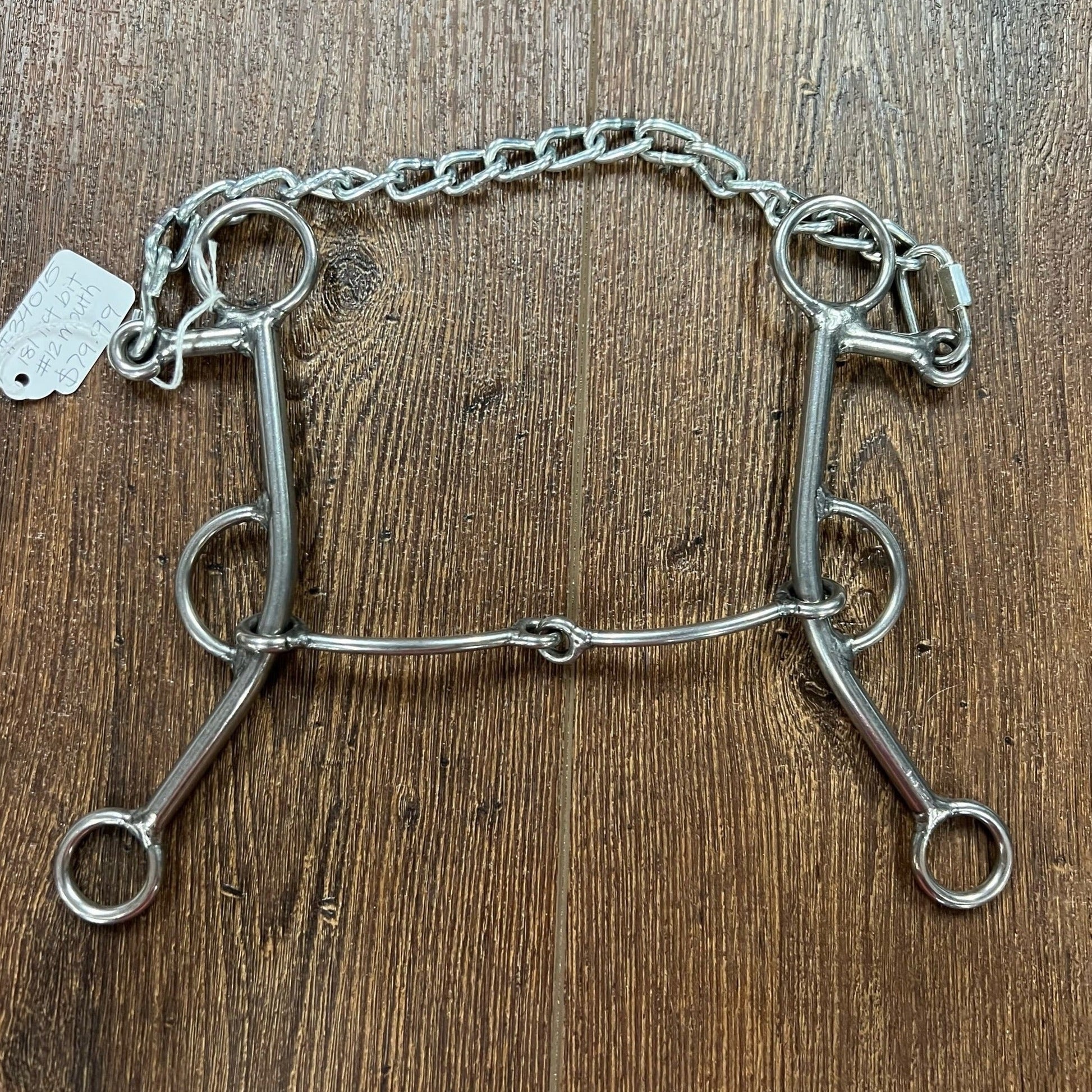 181 Lifter #12 3/16" Smooth Mouth Snaffle Bit - Korvel