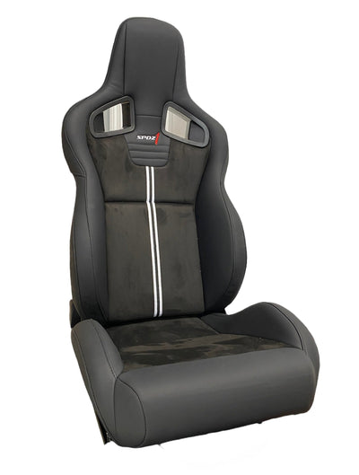 SPDZ1 GT1 Racing Seats - Black Leather & Suede