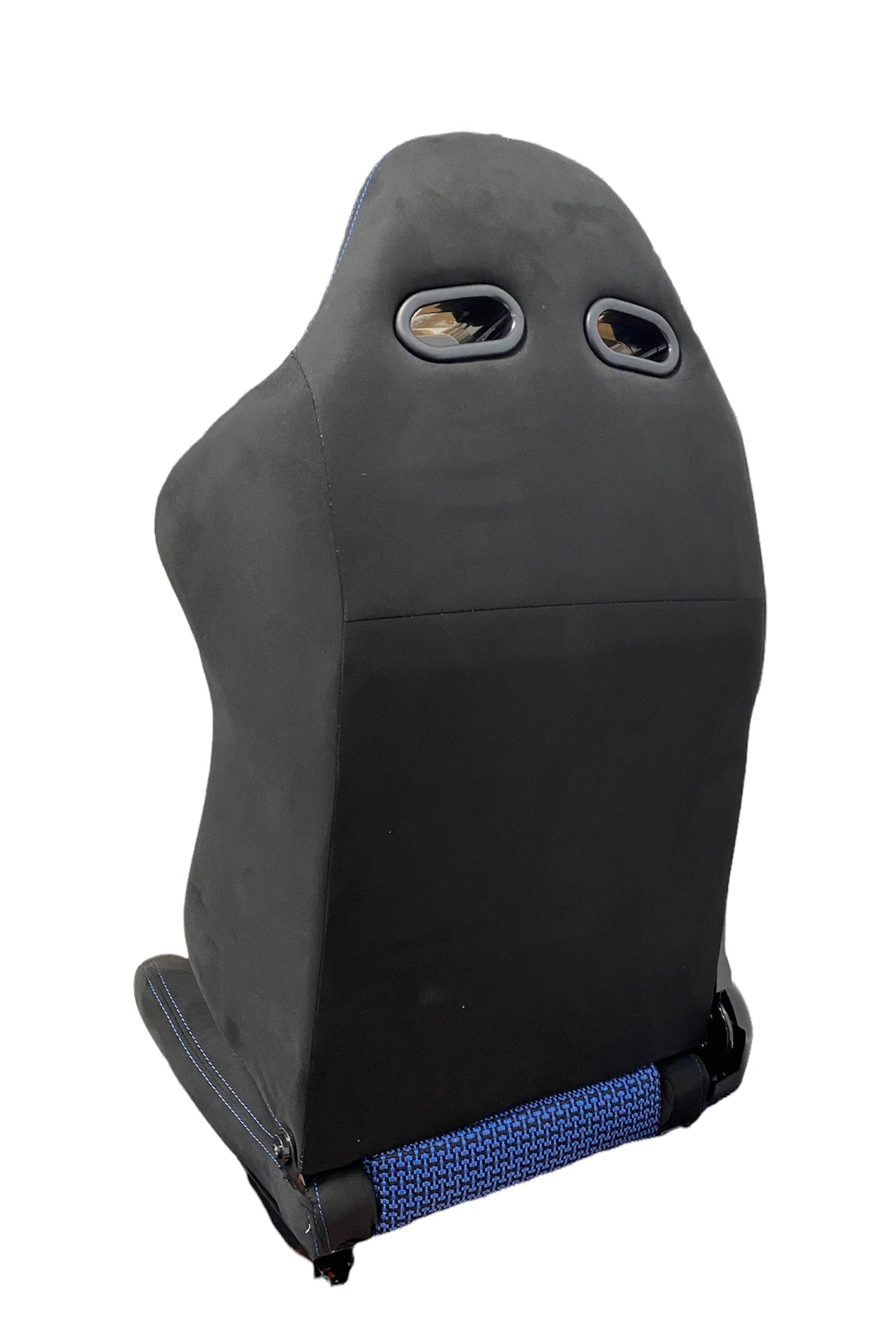 SPDZ1 Pole Position 7 Racing Seats - Black Cloth/Blue Kevlar Mesh