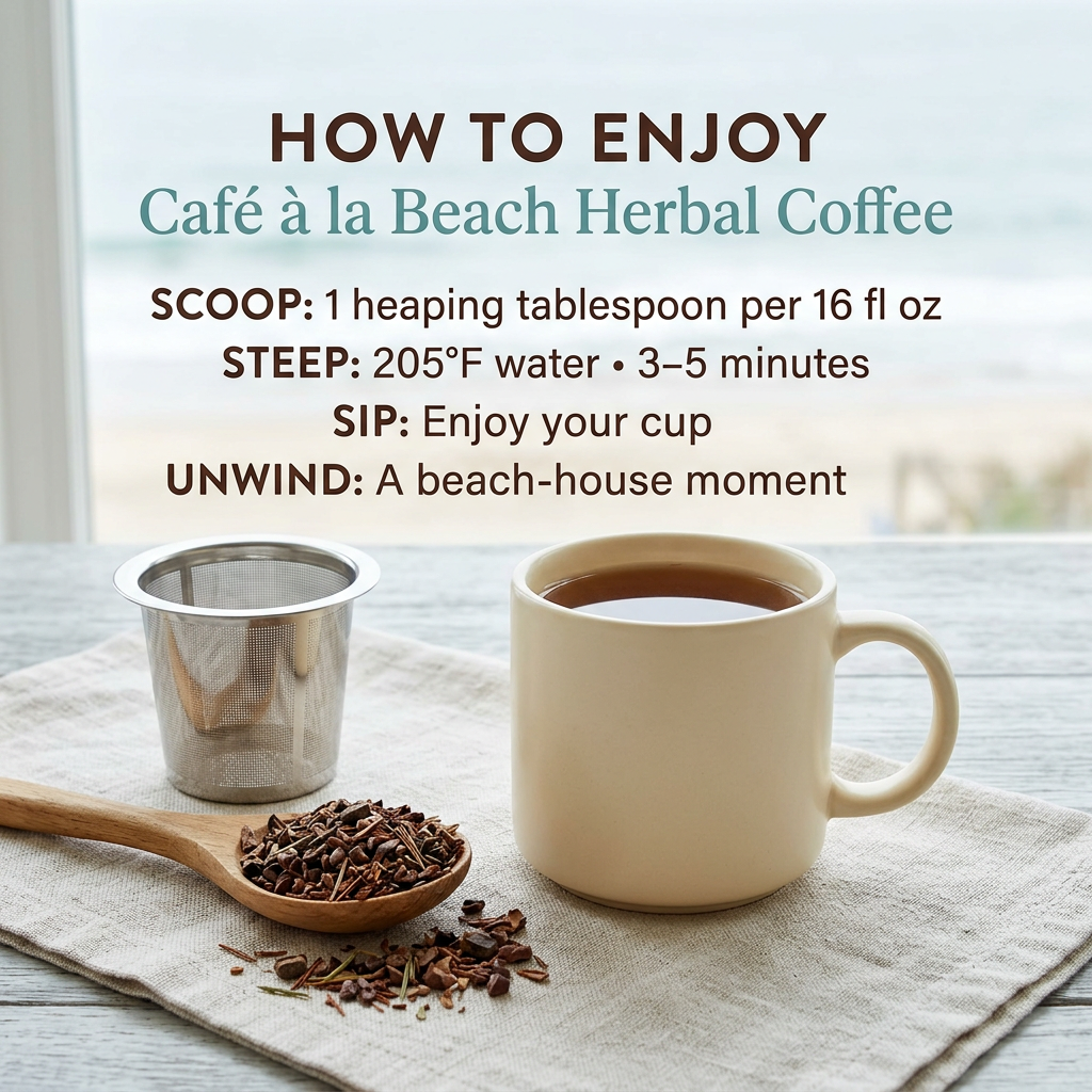 Café À la Beach Herbal Brew - Caffeine-Free Delight