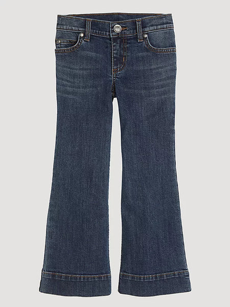 Wrangler Girls' Darci Wide Leg Denim Trousers - Korvel