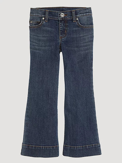 Wrangler Girls' Darci Wide Leg Denim Trousers - Korvel