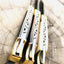 Set of 3 Exquisite Damascus Steel Folding Pocket Knives - Premium Utility Knives with Unique Handles - Korvel
