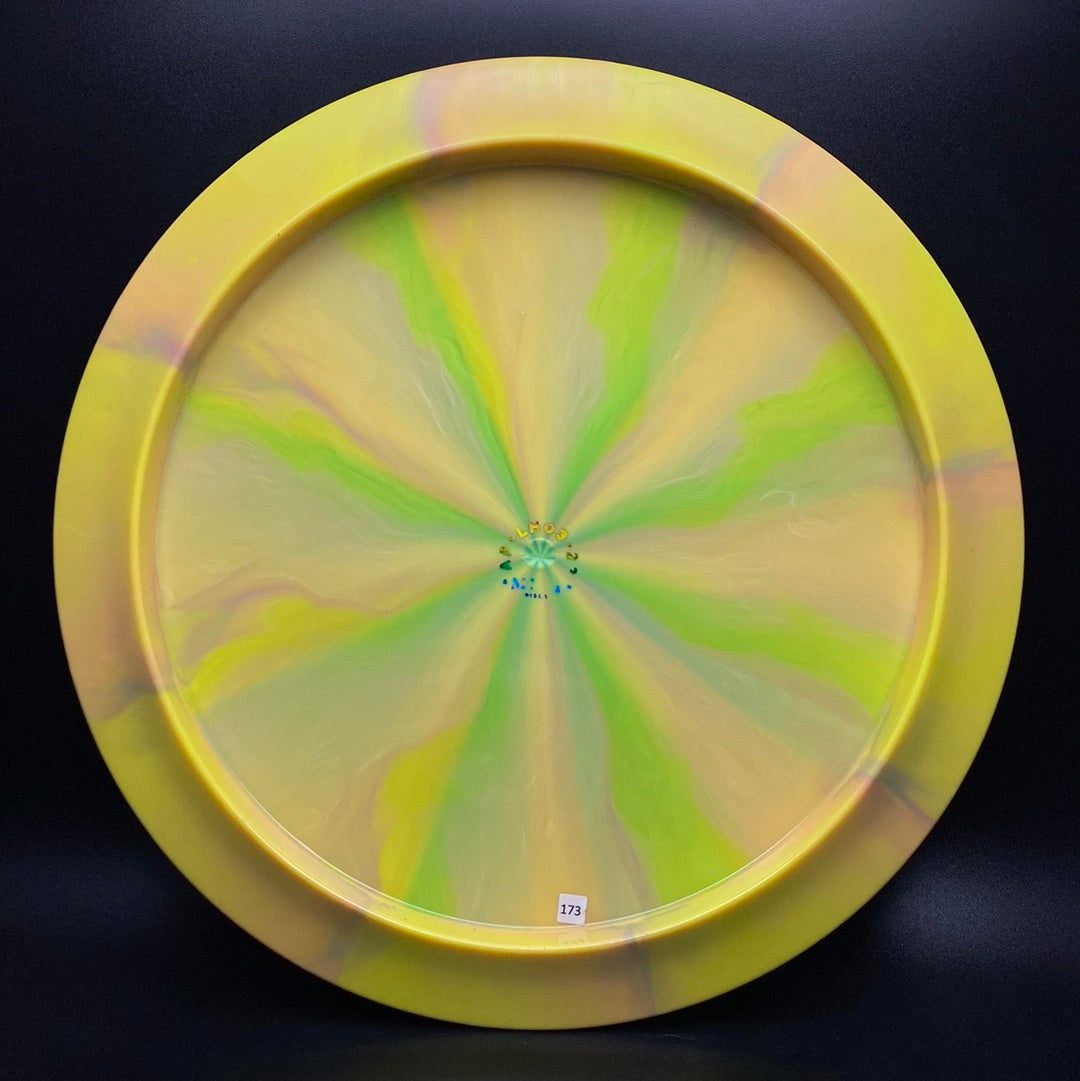 Swirly Apex Longhorn - Custom RAD Skull Stamp Disc