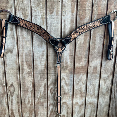 Vintage Floral Embellished Breastcollar - Korvel
