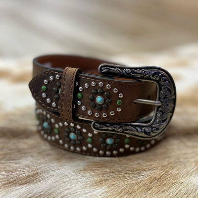 Brown Studded | Nocona Womens - Korvel