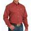 Cinch Men's Red Diamond Print Long Sleeve Shirt - Korvel