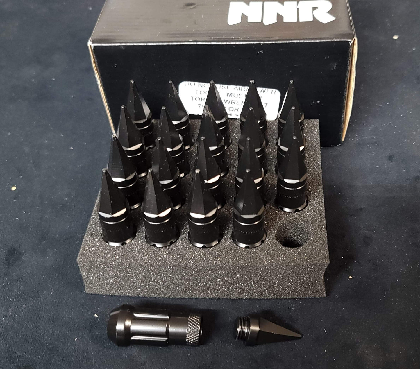 NNR Steel Extended Spline Wheel Lug Nuts with Spike - 20pcs