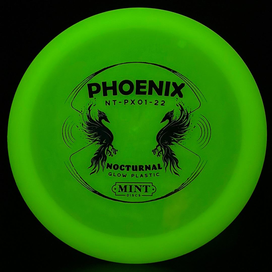 Nocturnal Phoenix - First Run Glow Disc Golf Driver
