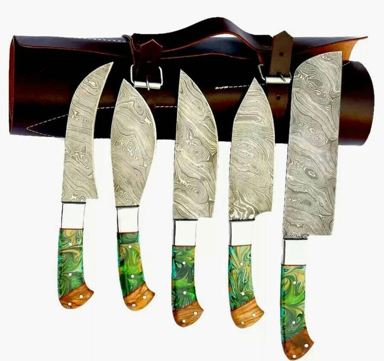 Artisan Damascus Steel Chef Knife Collection for Culinary Masters - Korvel