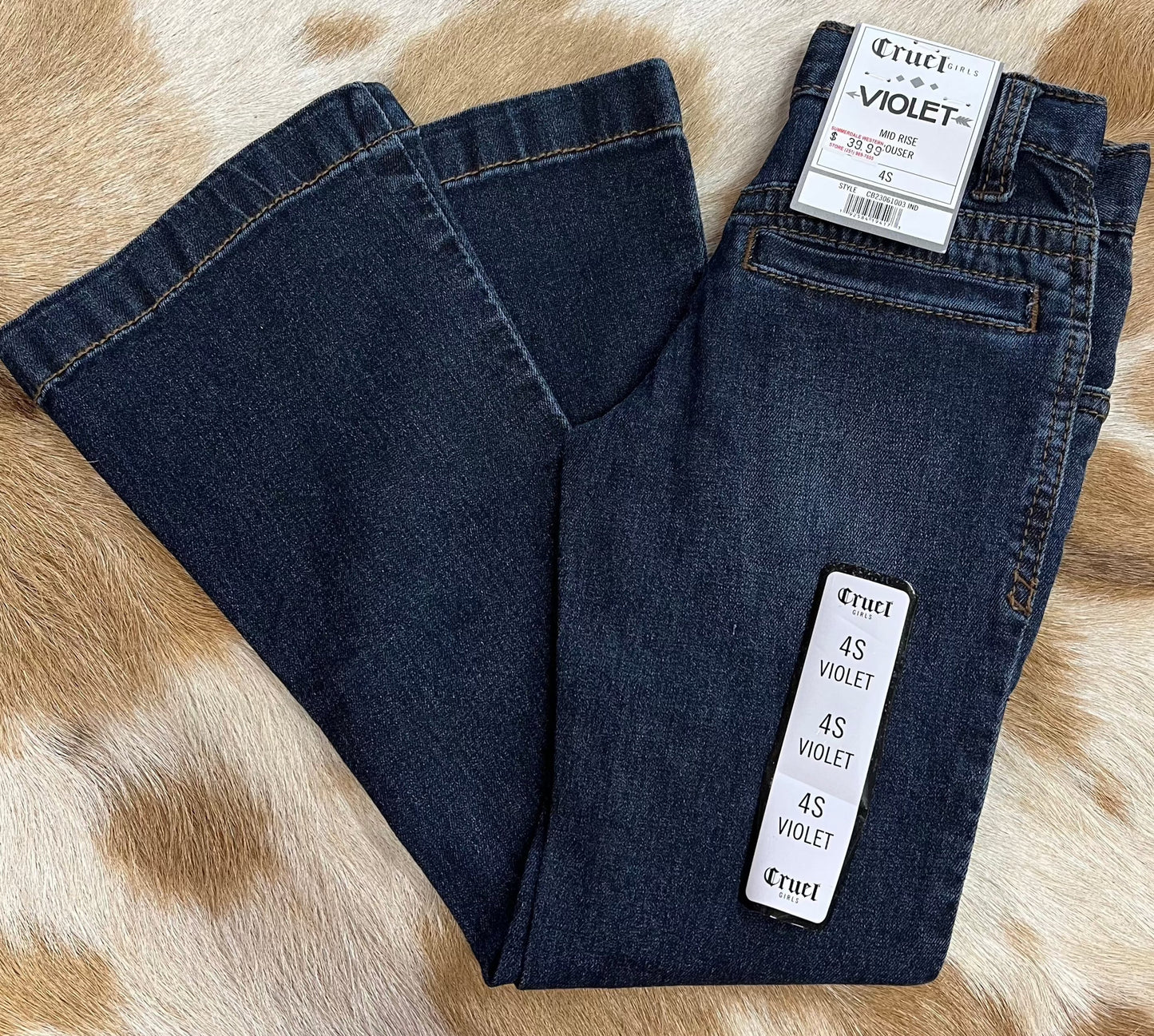 Chic Violet Jeans for Girls | Cruel Girl Collection - Korvel