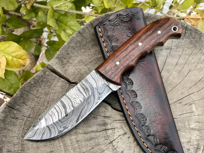 Premium Handmade Damascus Steel EDC Knife for Outdoor Adventures - Korvel