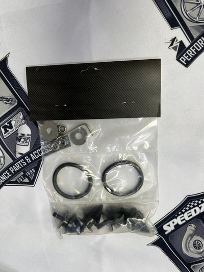 Nnr Spike Bumper Fasteners - Black