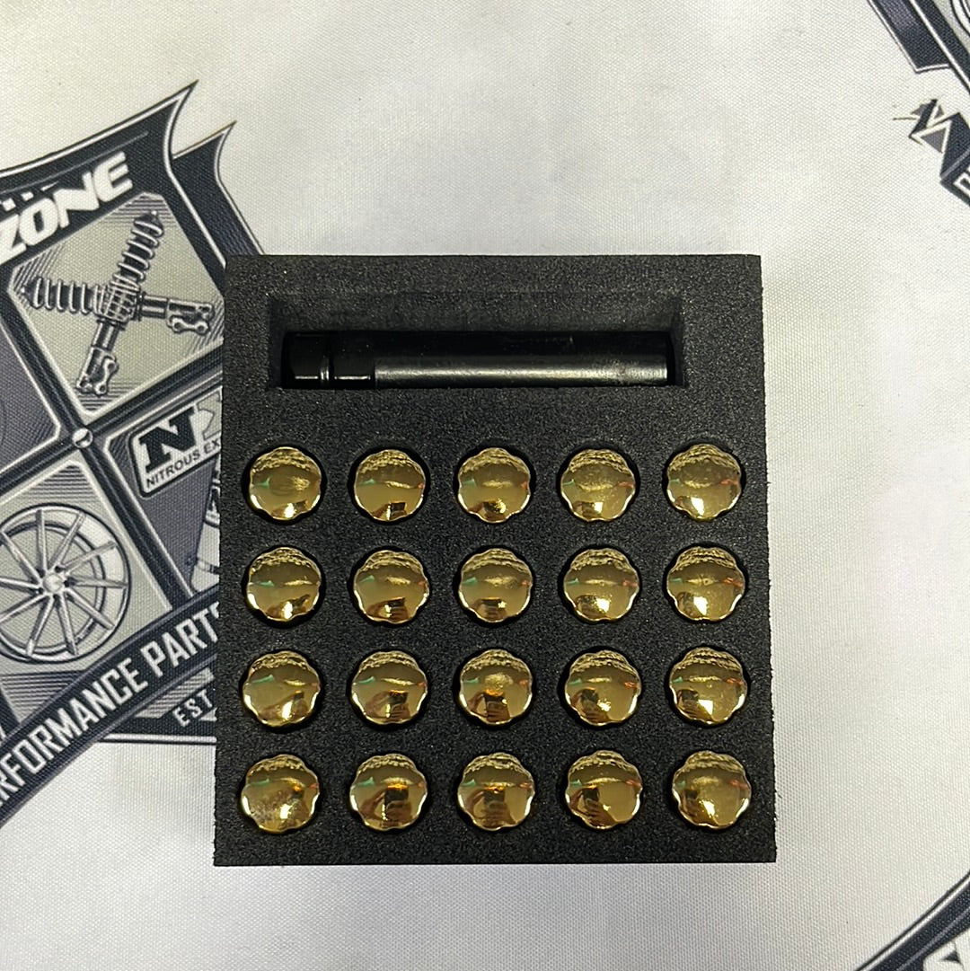 Tuercas de Llantas Nnr L35 Doradas M12x1.5 - Calidad Premium