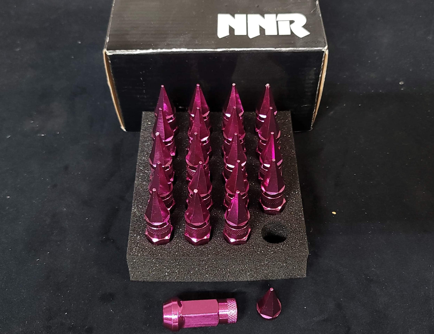 NNR Steel Extended Spline Wheel Lug Nuts with Spike - 20pcs
