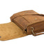 Chic Light Brown Leather Camera Bag for Creative Photographers - Korvel