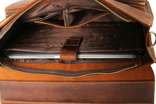 Timeless Leather Messenger Bag for the Modern Professional - Korvel
