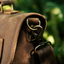 Elegant Vintage Brown Crazy Horse Leather Messenger Bag - Korvel