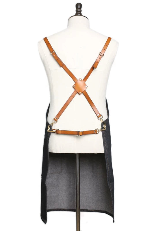Durable Waxed Canvas & Leather Artisan Apron - Korvel