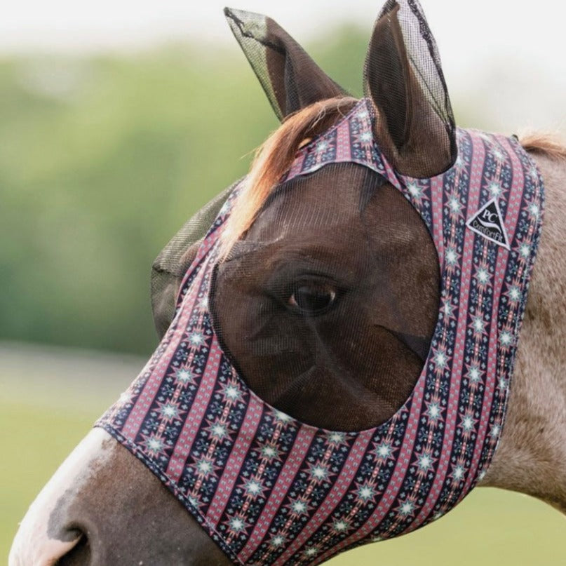Starburst Lycra Fly Mask for Ultimate Comfort - Korvel