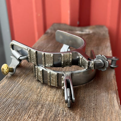 Premium Sweet Iron Spurs with Engraved Silver Accents - Korvel