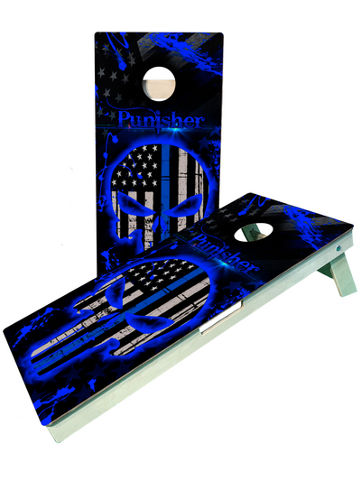 Ultimate Punisher Skull Cornhole Boards for Outdoor Fun - Korvel