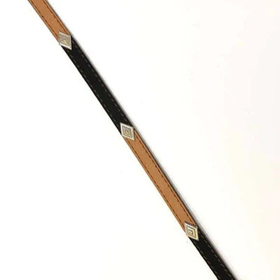 Elegant Dual-Tone Hat Band with Diamond Accents - Korvel