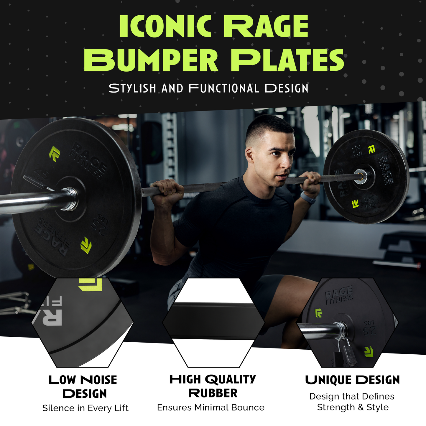 Premium Rubber Bumper Plates for Weightlifting - Korvel