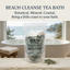 Bain de thé purifiant pour la plage