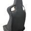 Asientos de Carreras SPDZ1 Katana - Cuero Negro con Costura Blanca