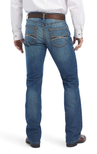 Ariat Men's M4 Ramos Relaxed Fit Boot Cut Jeans - Cayman Wash - Korvel