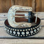 Sparkling Black Rhinestone Kids Belt | Stylish 3D Design - Korvel