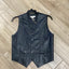 Stylish Black Lambskin Vest for Men | Roper - Korvel