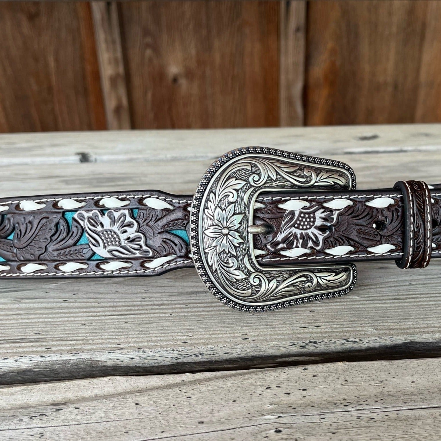 Turquoise Tooled | Nocona Kids - Korvel