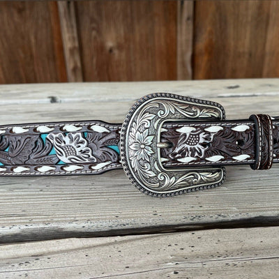 Turquoise Tooled | Nocona Kids - Korvel