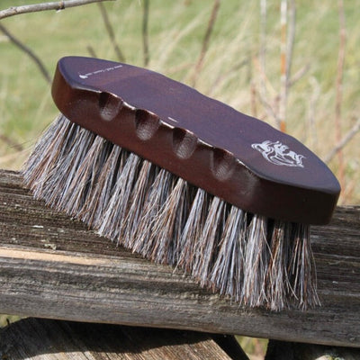 Premium Horsehair Body Brush for Ultimate Grooming - Korvel