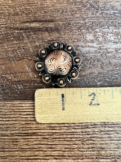 Vintage-Inspired Bronze Concho for Belts - Korvel