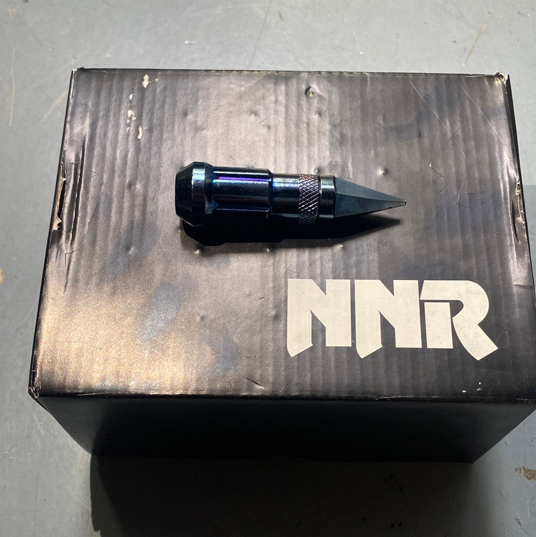 Tuercas de bloqueo de acero NNR Spike Neo Blue