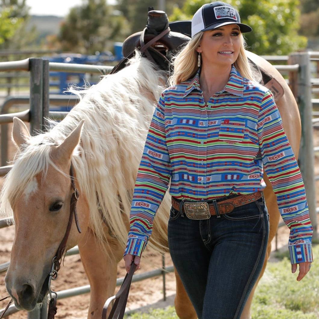 Sonic Aztec Flex Women's Shirt | Cinch Collection - Korvel