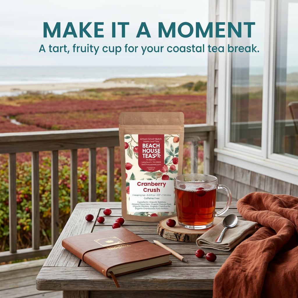 Cranberry Crush: una vibrante mezcla de té artesanal de hojas sueltas